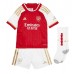 Günstige Arsenal Gabriel Jesus #9 Babykleidung Heim Fussballtrikot Kinder 2023-24 Kurzarm (+ kurze hosen)